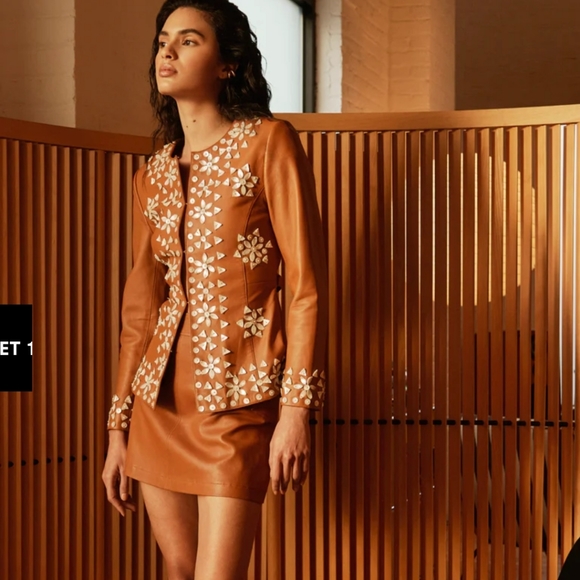 Designer leather jacket - Picture 2 of 8